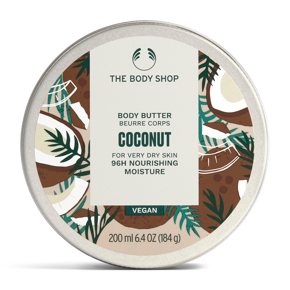 The Body Shop Coconut Body Butter 240g front view