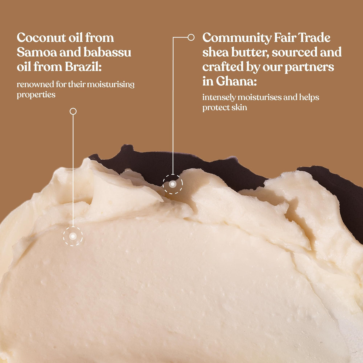 The Body Shop Coconut Body Butter 240g texture close-up