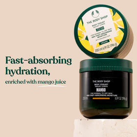 The Body Shop Mango Body Yogurt 240g texture close-up