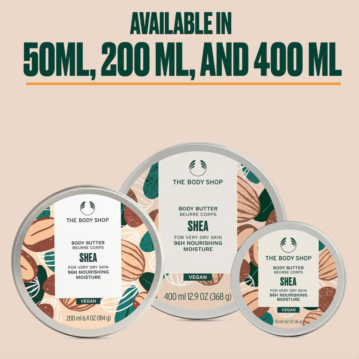 The Body Shop Shea Body Butter 240g with babassu oil