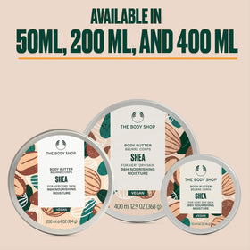 The Body Shop Shea Body Butter 240g with babassu oil