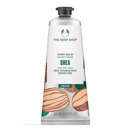The Body Shop Shea Hand Balm front view with packaging