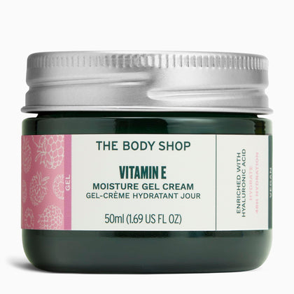 The Body Shop Vitamin E Gel Moisture Cream front view 1.7 Oz
