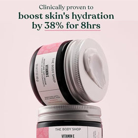 The Body Shop Vitamin E Moisture Cream texture close-up