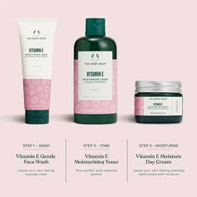 The Body Shop Vitamin E Moisture Cream with raspberry extract