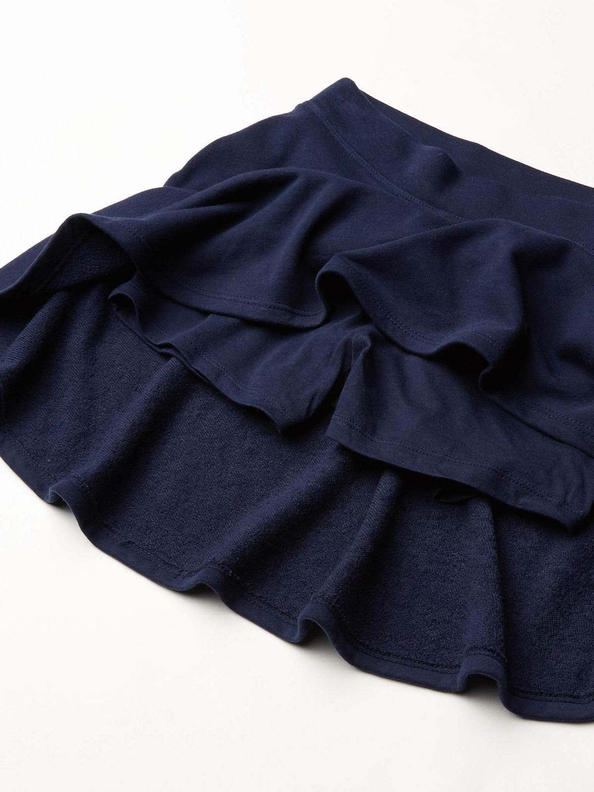 The Children's Place Active French Terry Skort Set folded showing fabric texture