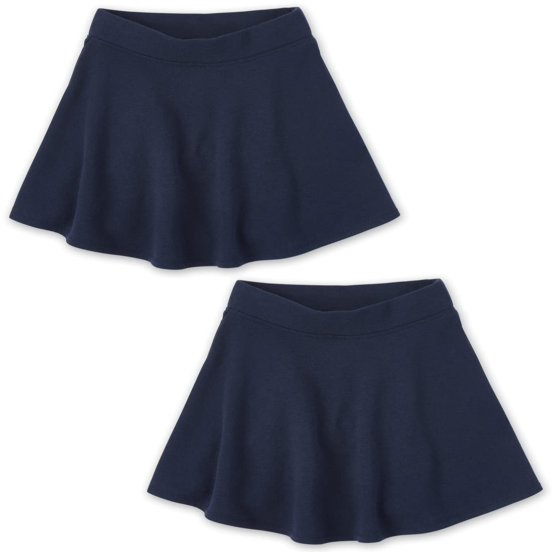 The Children's Place Active French Terry Skort Set front view in tidal colour