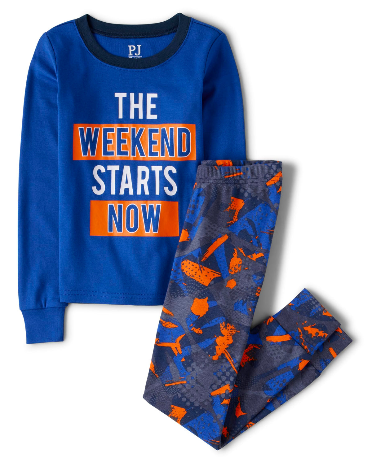 The Children's Place long sleeve pajama top with glow-in-the-dark graphic