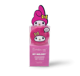 The Crème Shop Hello Kitty Macaron Lip Balm front view with Strawberry Ice Cream design