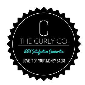 The Curly Co. Collapsible Hair Diffuser in use with hair dryer