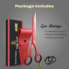 THE CUT - FACTORY - 6.5” Professional Hair Scissors, Red packaging