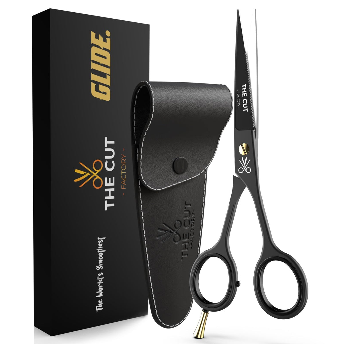 THE CUT - FACTORY Left Handed Barber Scissors 6 Inch front view