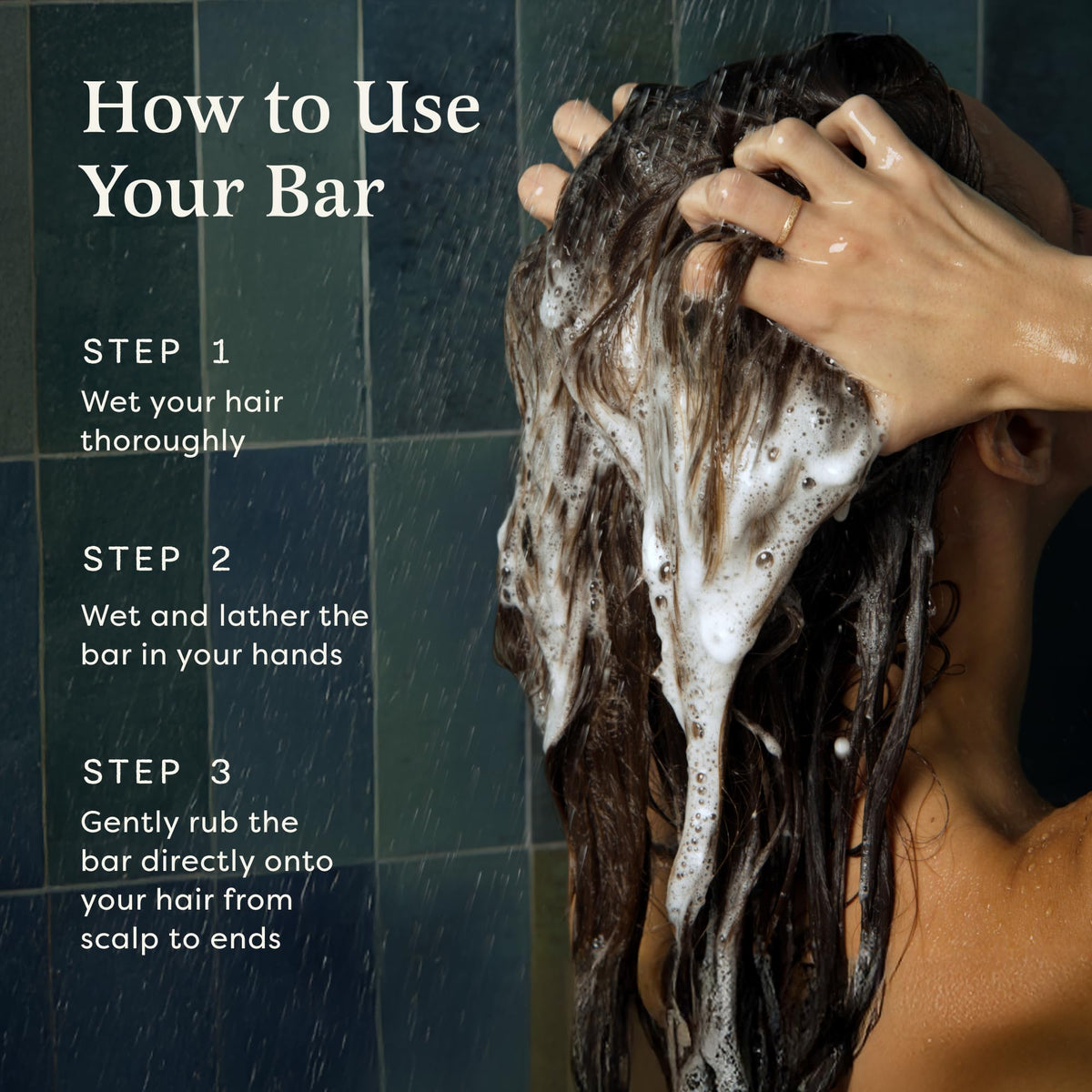 The Earthling Co. Shampoo & Conditioner Bars on a bathroom shelf