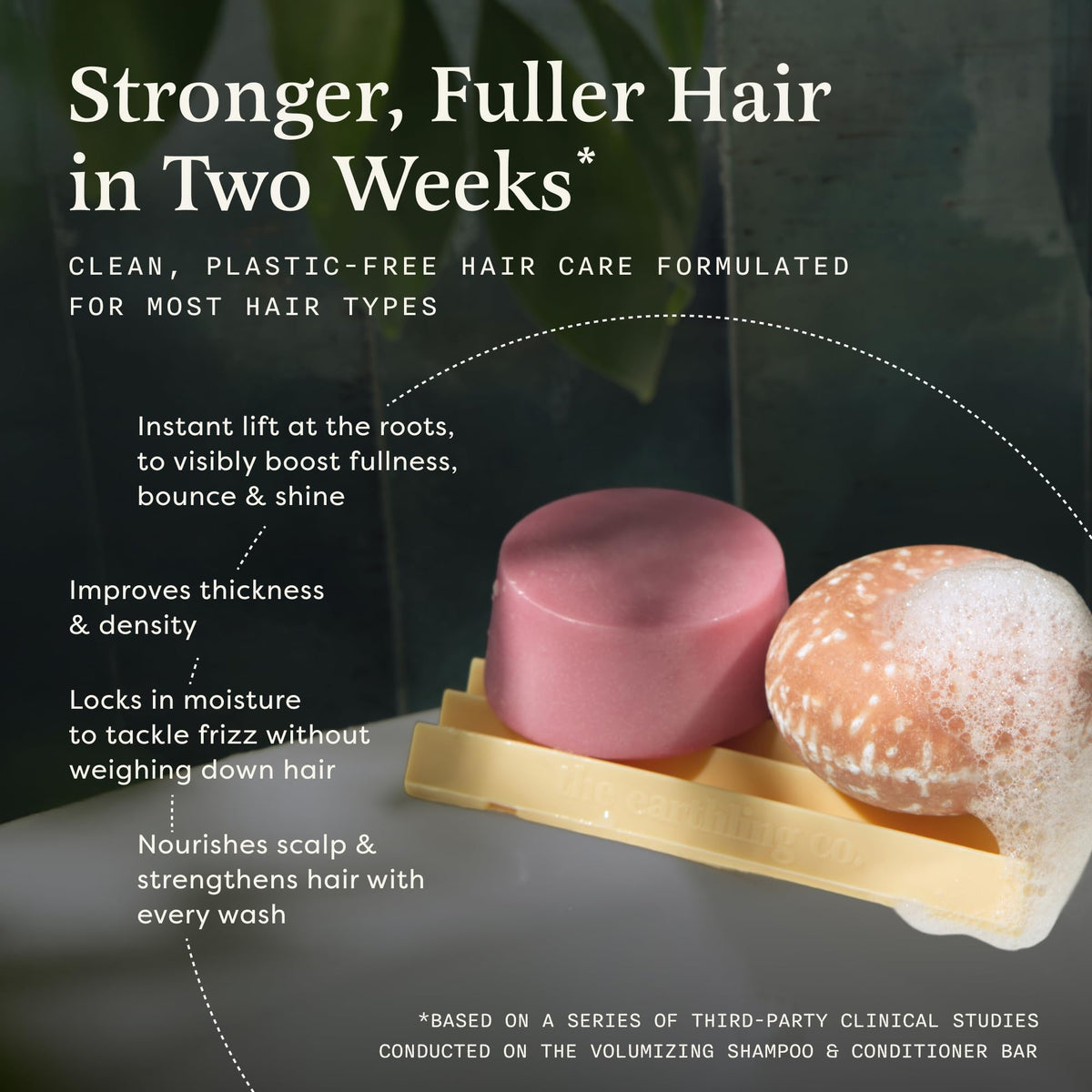 The Earthling Co. Volumizing Conditioner Bar front view in Sweet Sandalwood