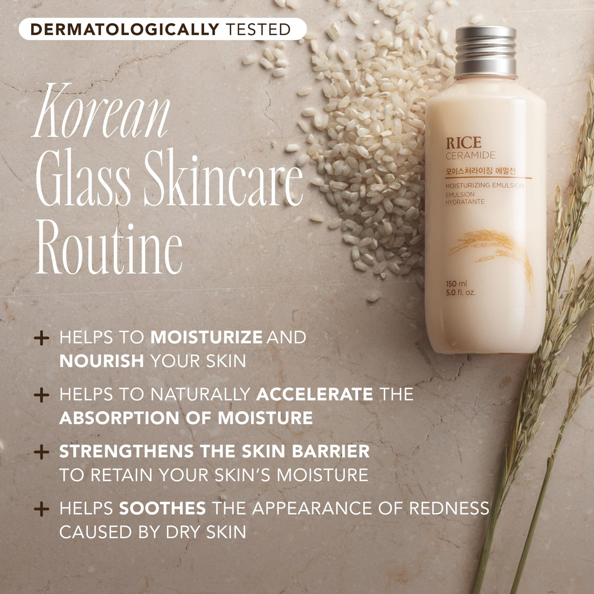 The Face Shop Rice Ceramide Moisturizing Emulsion back view