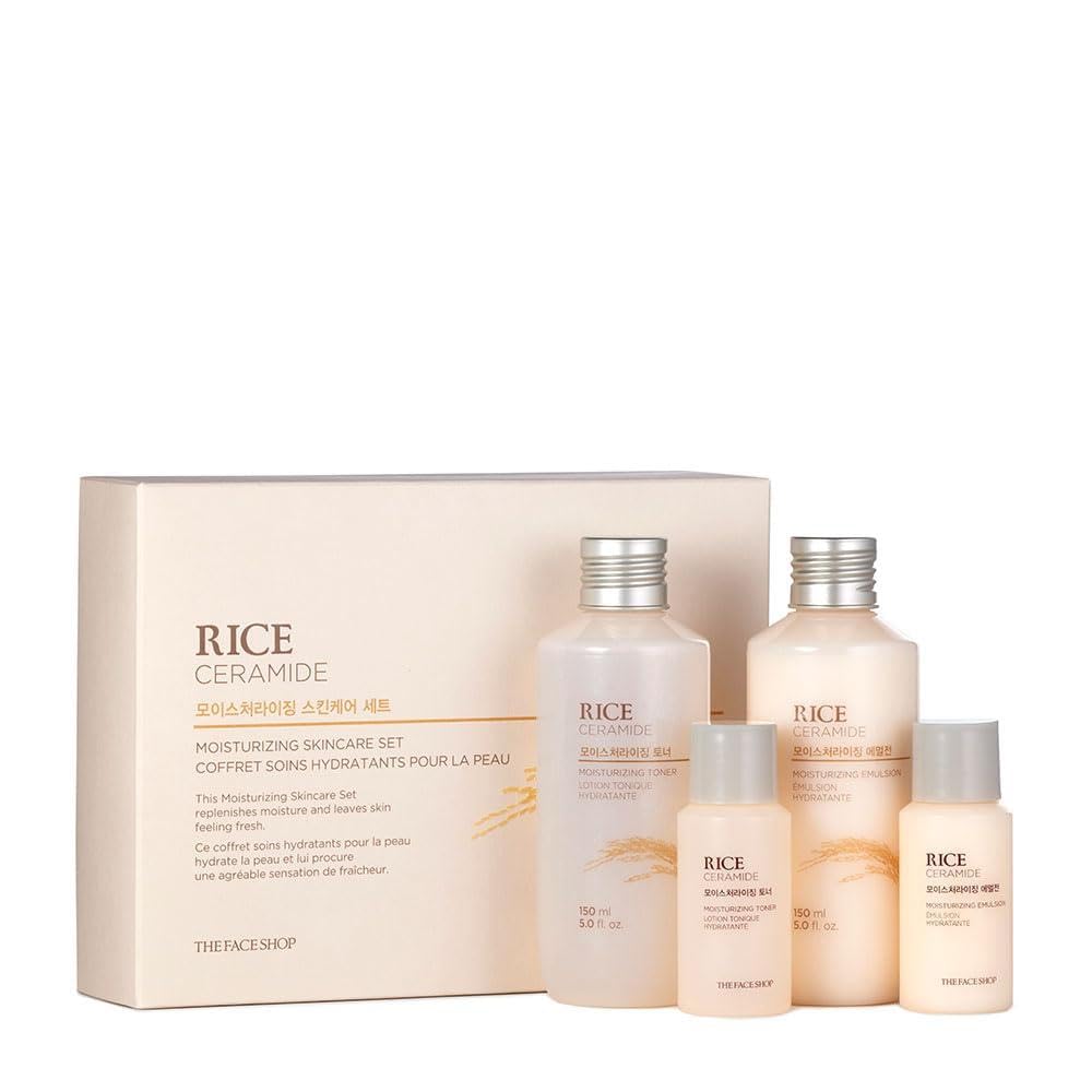 The Face Shop Rice Ceramide Moisturizing Skincare Set front view