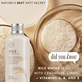 The Face Shop Rice Ceramide Moisturizing Toner packaging details