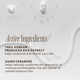 The Face Shop Rice Ceramide Moisturizing Toner side view showing texture
