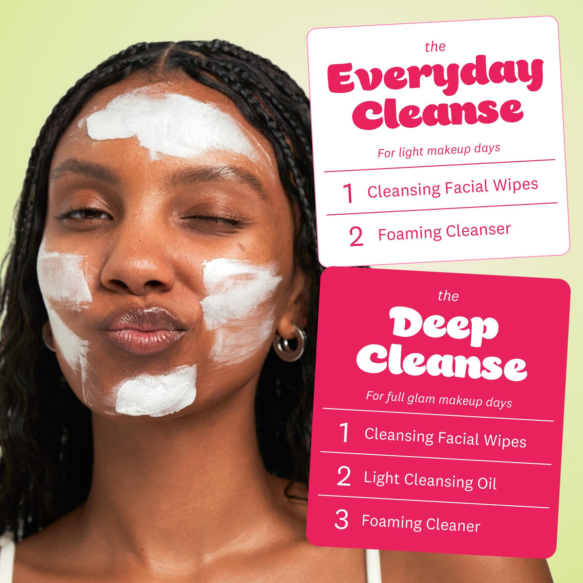 The Face Shop Rice Water Bright Foaming Cleanser lifestyle scene