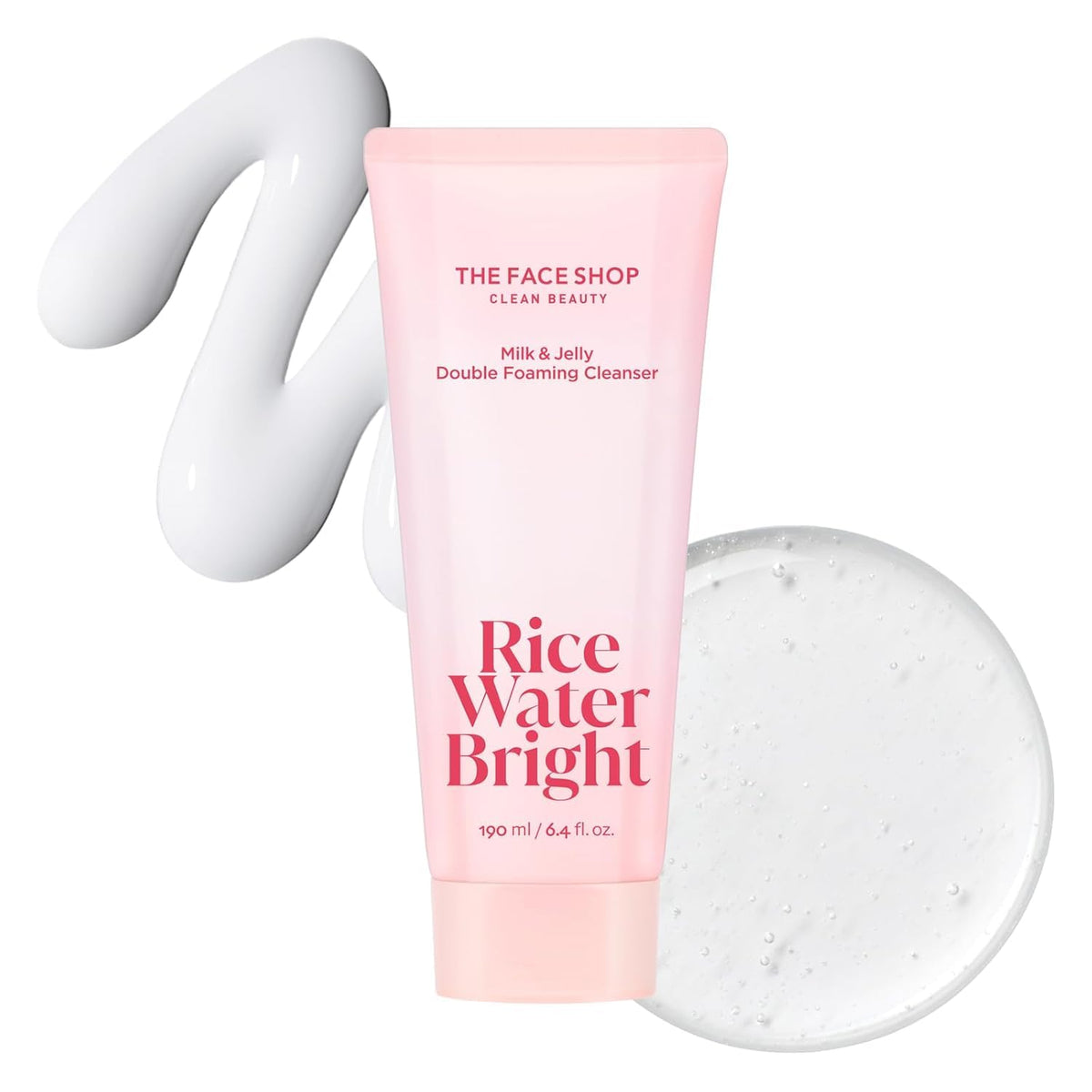 The Face Shop Rice Water Bright Milk & Jelly Double Cleanser front view