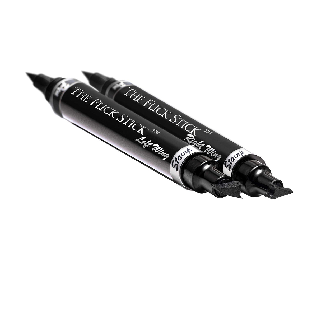 The Flick Stick Eyeliner Stamp Midnight Black with other makeup tools