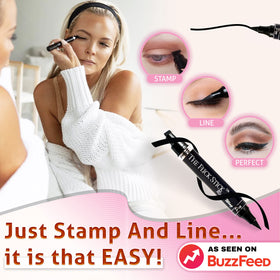 The Flick Stick Eyeliner Stamp side view showcasing its unique curve