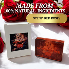The Goddess of Flame Soap side view with packaging