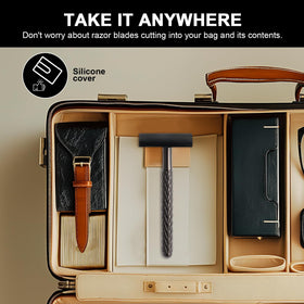 THE GROOMING SOCIETY Single Blade Safety Razor side view