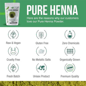The Henna Guys 100g Pure Henna Powder side view packaging