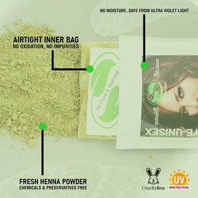 The Henna Guys Auburn Henna application on hair