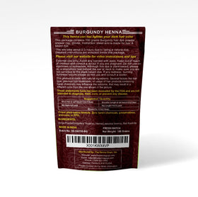 The Henna Guys Burgundy Henna Hair & Beard Dye with brush