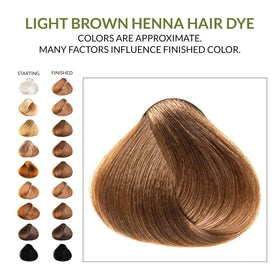 The Henna Guys Light Brown Henna Hair Dye packaging
