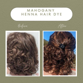 The Henna Guys Mahogany Henna Hair Dye packaging details