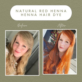 The Henna Guys Natural Red Henna Hair Dye 100 grams pack side view
