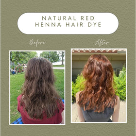 The Henna Guys Natural Red Henna Hair Dye application process