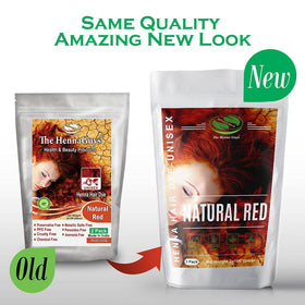The Henna Guys Natural Red Henna Hair Dye back view packaging