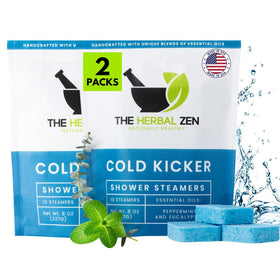 The Herbal Zen Cold Kicker Shower Steamers 20 Pack front view