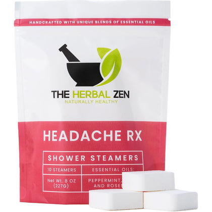 The Herbal Zen Shower Steamer Aromatherapy Relief 10 Pack front view