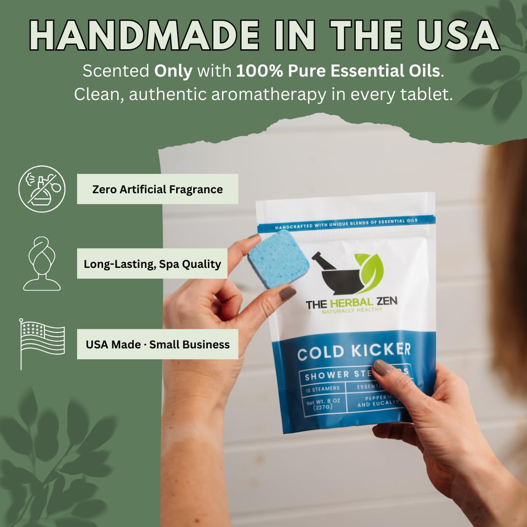 The Herbal Zen Shower Steamers Cold Kicker and Head Hug