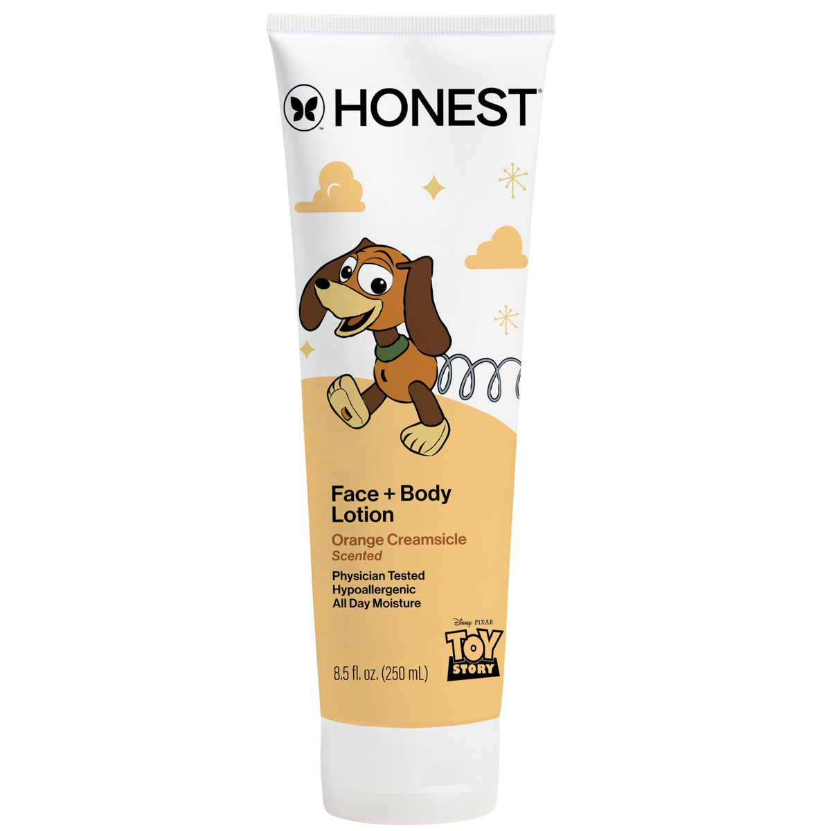 The Honest Company Body Lotion Toy Story Orange Creamsicle front view
