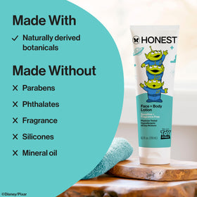 The Honest Company Body Lotion Toy Story packaging