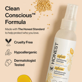 The Honest Company Hair Detangler Citrus Vanilla 4 fl oz lifestyle scene