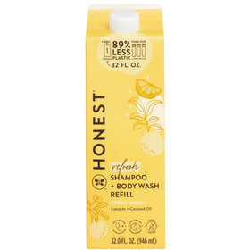 The Honest Company Shampoo Body Wash Refill 32 oz Citrus Vanilla front view