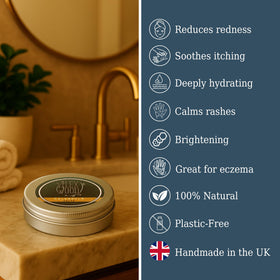 The Ilex Wood Calendula Natural Salve 100ml back view