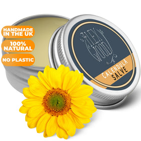 The Ilex Wood Calendula Natural Salve packaging