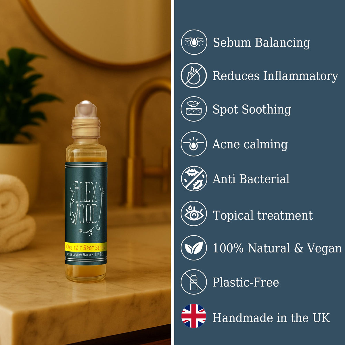 The Ilex Wood Oblitzit Spot Serum 10ml back view