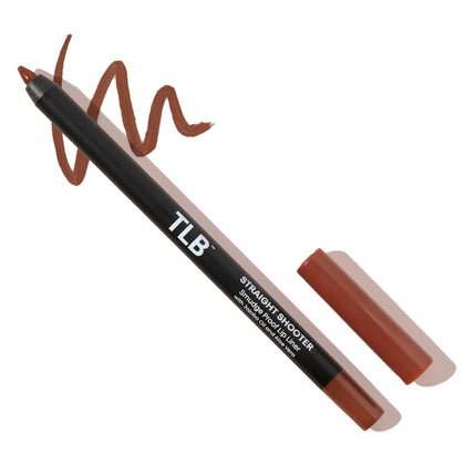 The Lip Bar Lip Liner Straight Shooter Medium Brown front view