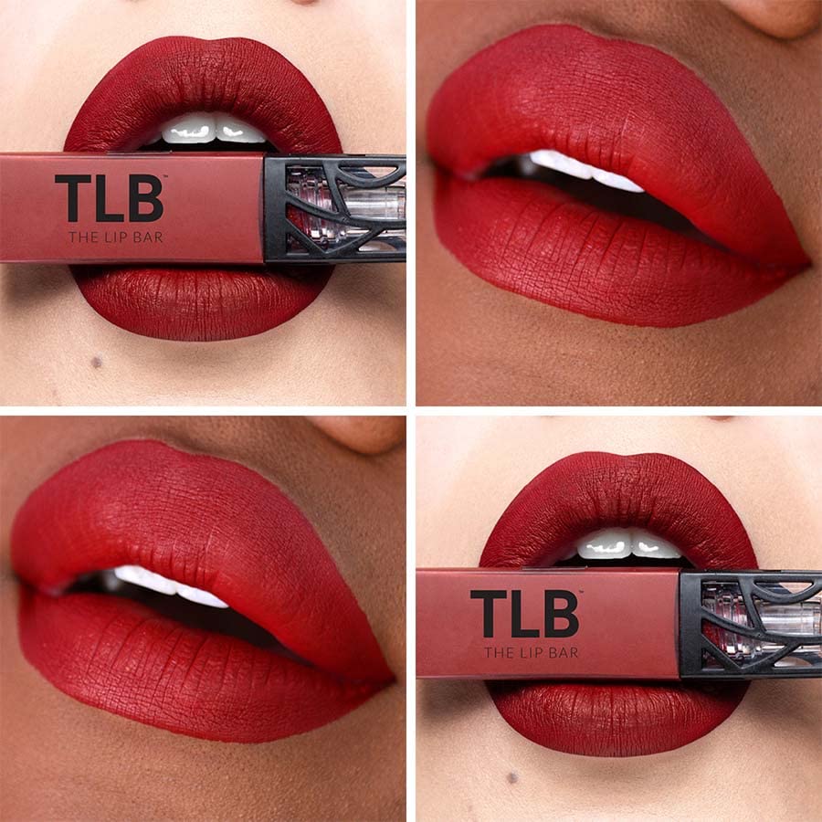 The Lip Bar Liquid Matte Lipstick 3 Pack Brickhouse shade front view