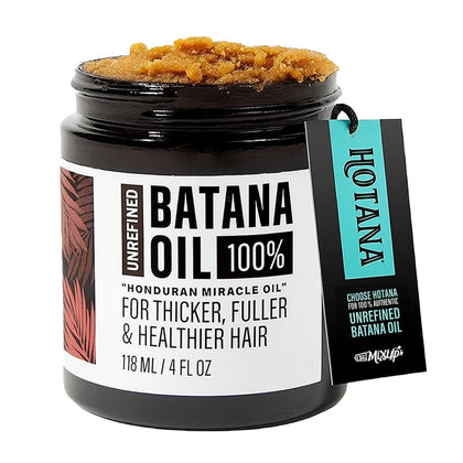 The-Mix-Up Unrefined Batana Oil 4 Ounce Jar front view