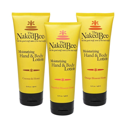 The Naked Bee Hand & Body Lotion 3 Pack with Orange Blossom Honey, Grapefruit Blossom Honey, and Coconut Honey